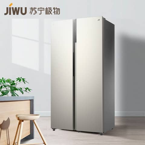新品发售： 苏宁极物 小Biu JSE4628LP 变频风冷 对开门冰箱 468L 1999元包邮