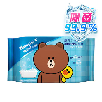 京东PLUS会员： Kleenex 舒洁 湿厕纸 40片 *15件 64.25元（合4.28元/件）