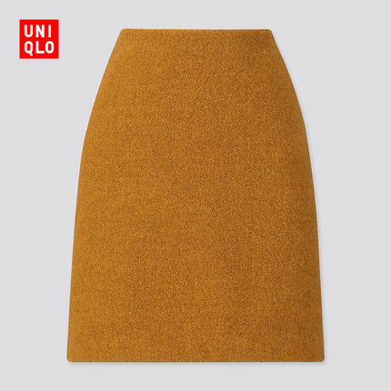 UNIQLO 优衣库 420364 女装羊毛混纺迷你裙 59元