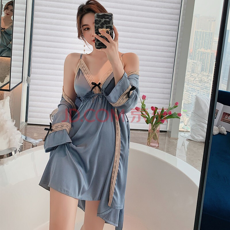PEANOJEAN女士丝质成熟睡衣，108元包邮（需用券