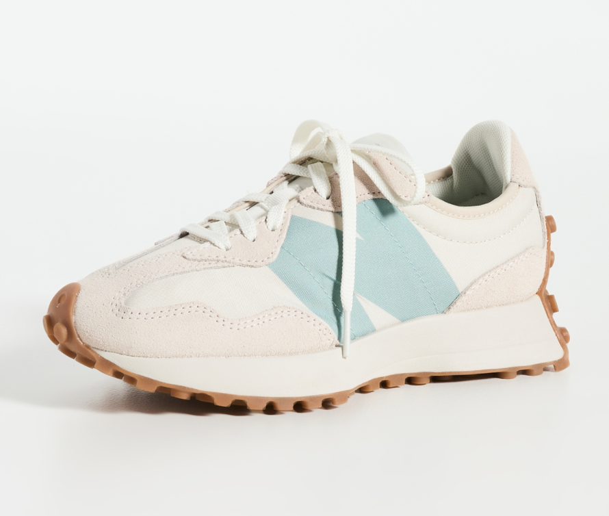 New balance 新百伦 薄荷绿配色 327运动鞋，85折$76.5