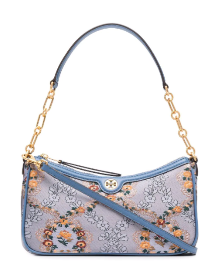 Tory Burch 汤丽柏琦 T MONOGRAM锦缎腋下包， 5折￥1577