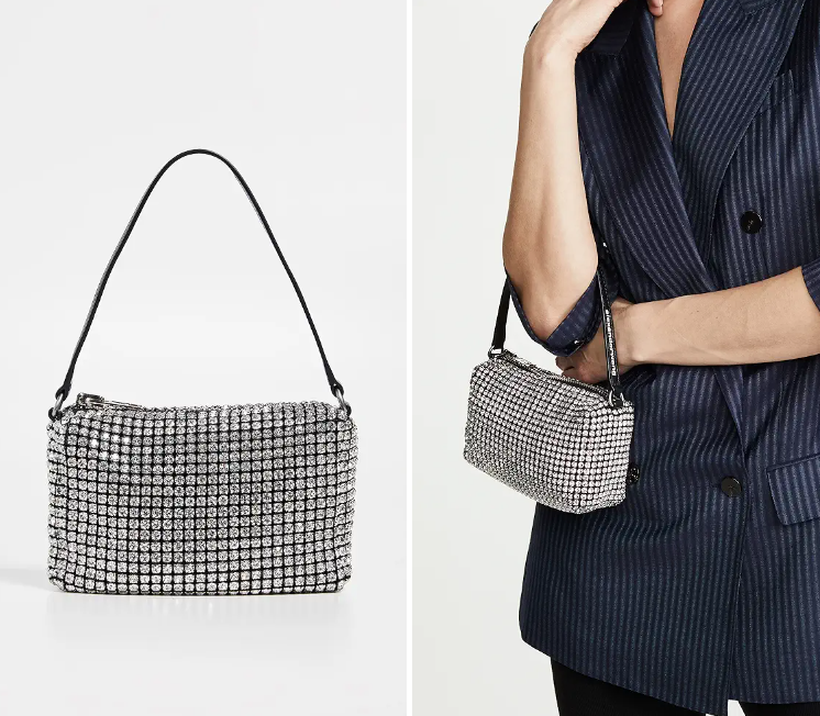 Alexander Wang 大王白色水钻包， 折后$365