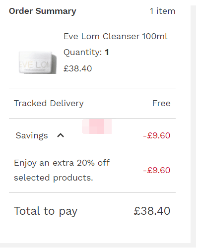 可发美国！Eve Lom 卸妆膏 100ml， 折后£38.4（约313元）