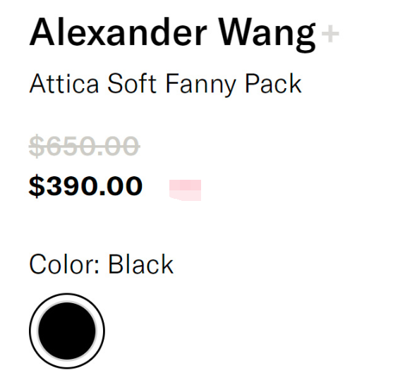 唐嫣同款！Alexander Wang Attica大王链条腰包， 直接$390