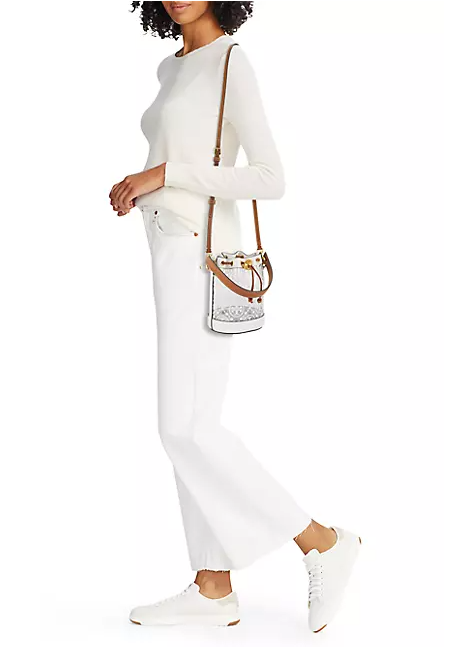 再降价！Tory Burch 汤丽柏琦T MONOGRAM mini水桶包， 5折$164