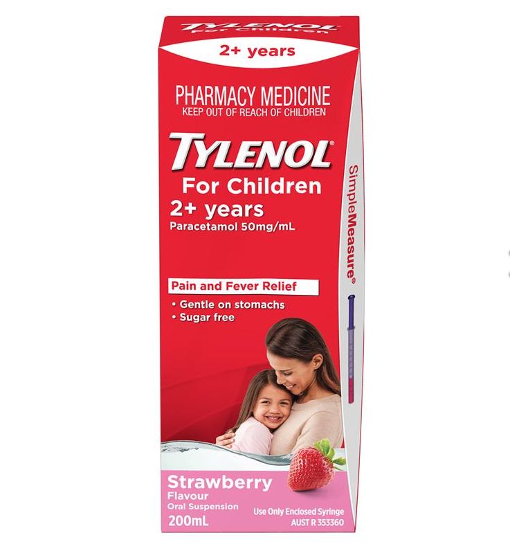 Tylenol泰诺幼儿发退烧止痛滴剂 200ml 草莓味，售价AU$11.99（约￥58）