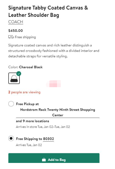 上新价$450！Coach蔻驰Tabby 26 黑桃新款酒神包