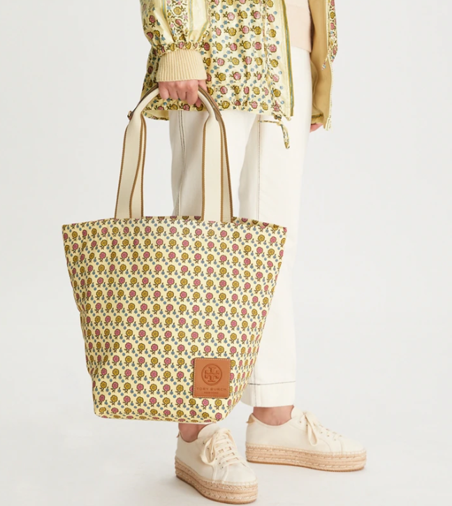 Tory Burch ELLA DECONSTRUCTED印花手提包，5折$99