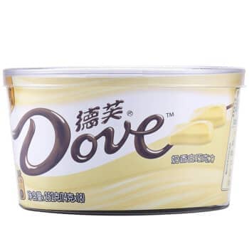 限地区： Dove 德芙 奶香白巧克力 碗装 252g 16.9元