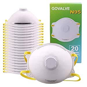 中亚Prime会员: GOVALVE N95 一次性带阀防护口罩 20件装 458元含税包邮