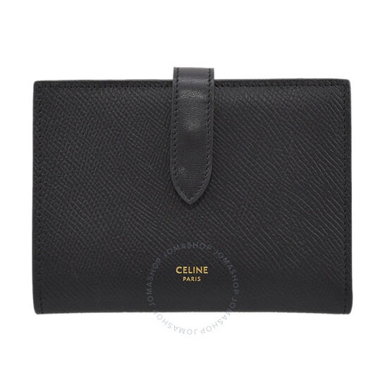 CELINE 思琳 黑色粒面小牛皮中号钱包54折,$390