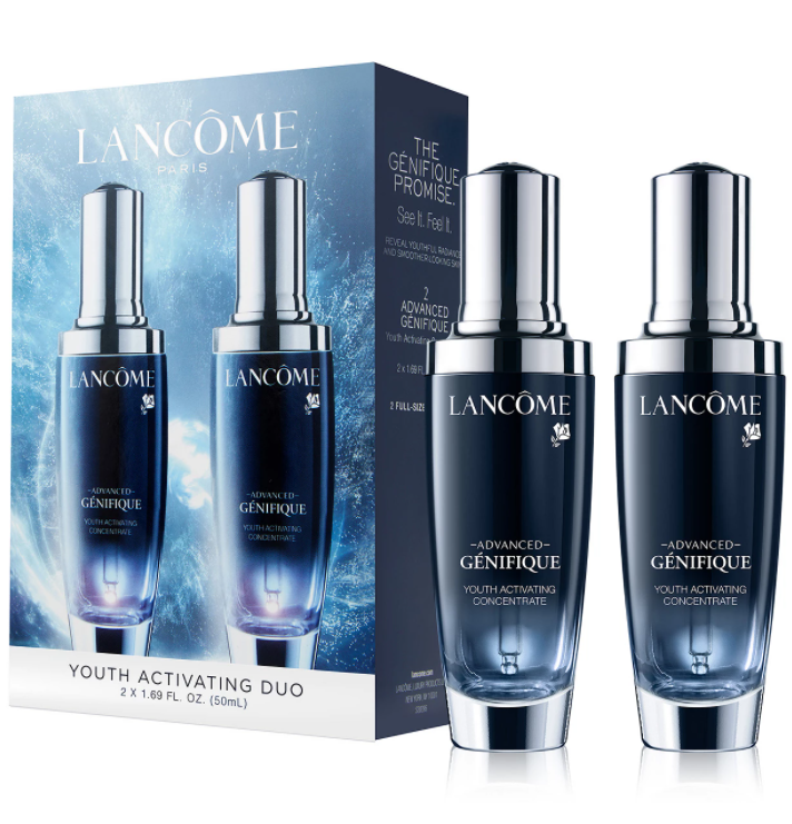 Lancome兰蔻小黑瓶50ml双瓶装（价值$210），85折$146.2+满赠好礼