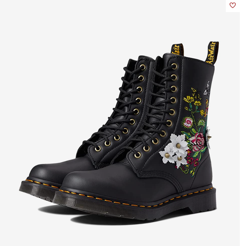 Dr. Martens 1490经典10孔刺绣女款马丁靴, 4折$76.99