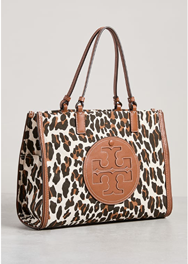 TORY BURCH 汤丽柏琦 ELLA 豹纹小号托特斜挎包 4折 $171.2（约1170元）