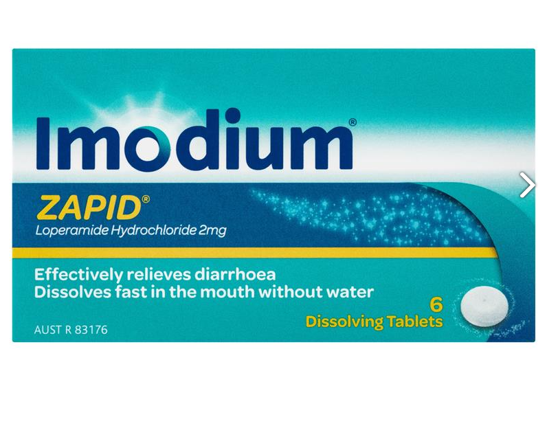 Imodium 止泻腹泻缓解含片 6片，特价AU$10.69（约￥51）