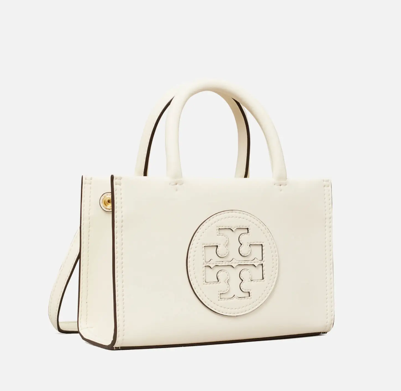 新款首降！Tory Burch Ella Bio 小号马卡龙色托特包白色， 7折¥1414.7