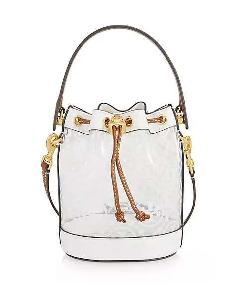 再降价!Tory Burch 汤丽柏琦T MONOGRAM mini水桶包, 5折$164