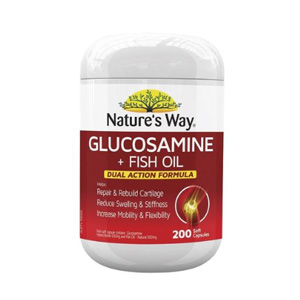 Nature's Way 佳思敏 氨基葡萄糖+深海鱼油胶囊 200粒（缓解关节不适），AU$17.47（约￥81）